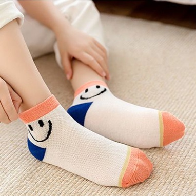 Vớ Cotton Nguyên Chất Mỏng Thoáng Khí Phong Cách Mới Cho Bé