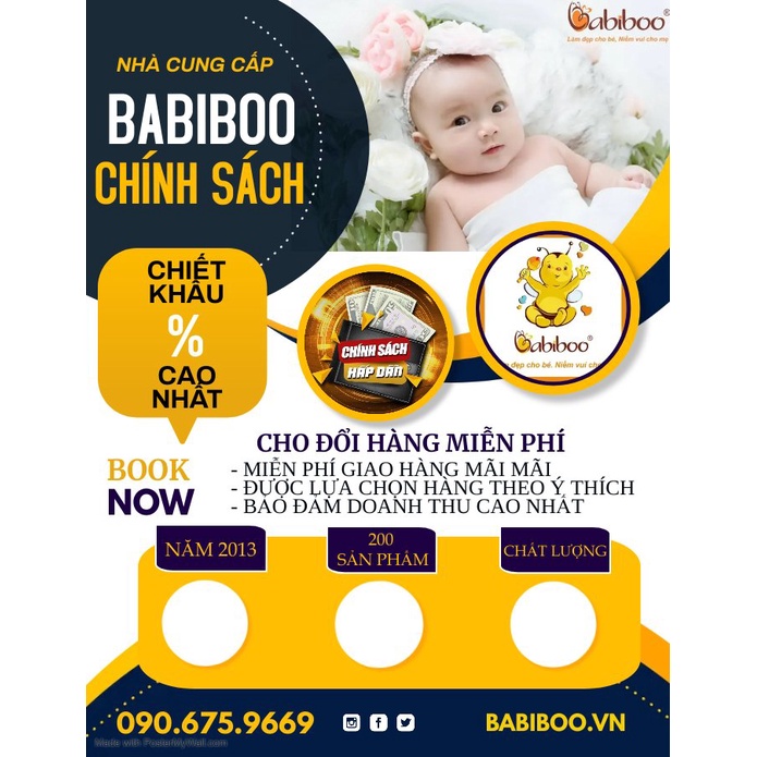 COMBO 5 ÁO SƠ SINH CỔ TIM TAY DÀI BABIBOO - BB04