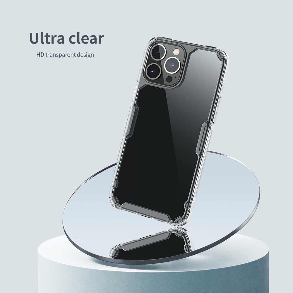 Ốp Điện Thoại NILLKIN Bằng PC Cứng Viền TPU Dẻo Trong Suốt Bảo Vệ Chống Rơi Cho iPhone 14 13 Pro Plus Max Sự Bảo Vệ