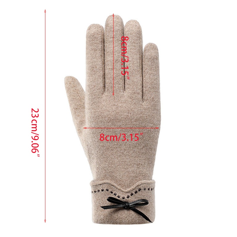 Găng Tay Lông Nhung Giữ Ấm Mùa Đông Có Thể Dùng Màn Hình Cảm Ứng Dễ Thương Dành Cho Nữ