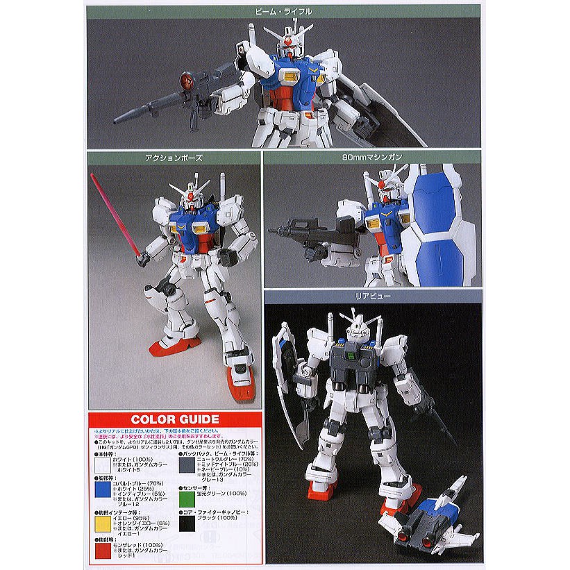 Mô hình lắp ráp HG UC RX-78 GP01 Gundam GP01 Bandai