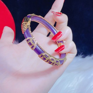 [HÀNG MỚI VỀ] Vòng Tay Đá Tím  - HV056M06 - Giống Thật 99% - Đeo Đi Tiệc Lên Hình Cực Sang