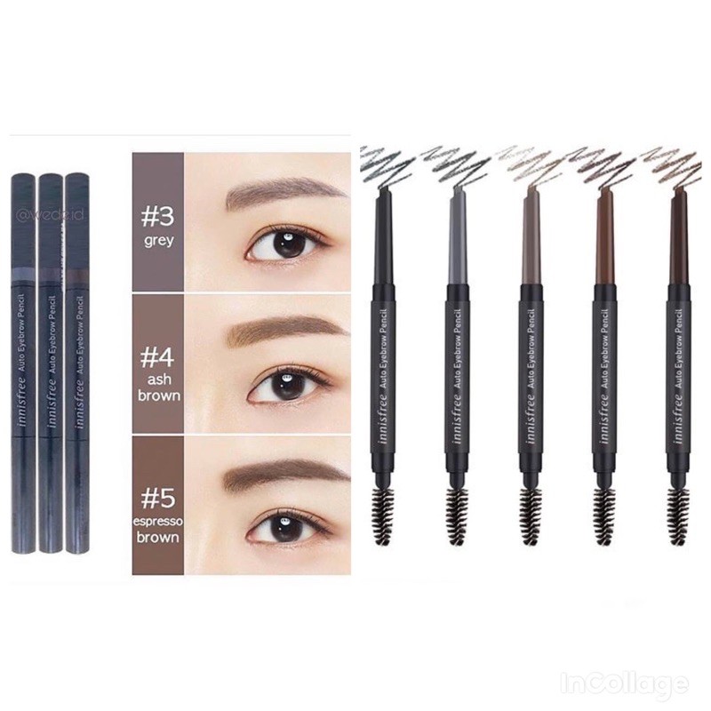 Chì Kẻ Mày Hai Đầu Innisfree Auto Eyebrow Pencil