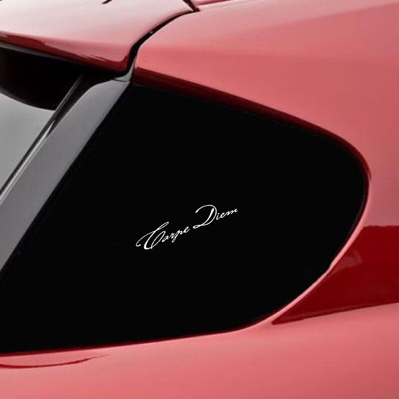 Decal Dán Trang Trí Xe Hơi Họa Tiết Chữ Tiếng Anh Thời Trang 14.4cmx8.5cm