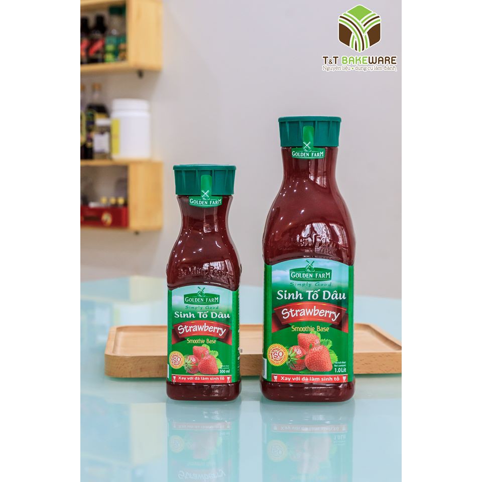 Sinh tố nguyên chất Golden Farm 1lít nhiều vị