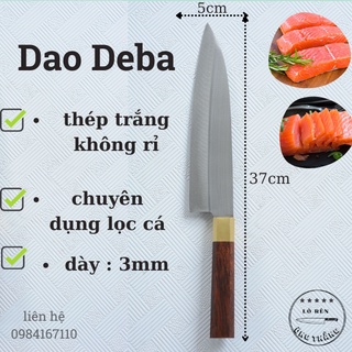 Dao Deba thái trặt thịt đa năng thép Nhật không rỉ
