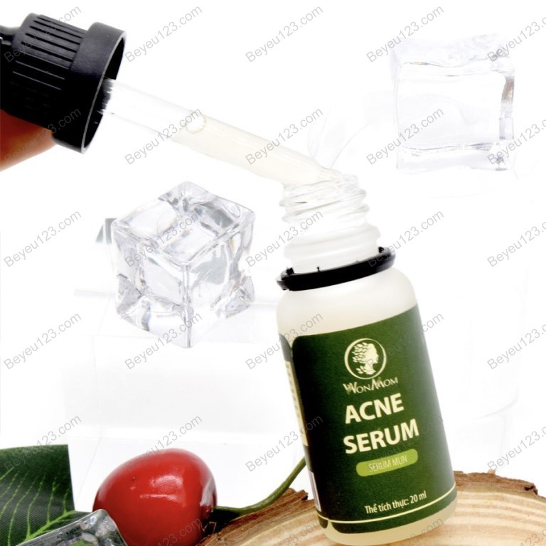 Combo Giảm mụn chuyên sâu Wonmom - An toàn cho Mẹ bầu và sau sinh (1 sửa mặt, 1 tẩy nghệ, 1 serum mụn, 1 kem dưỡng mụn)