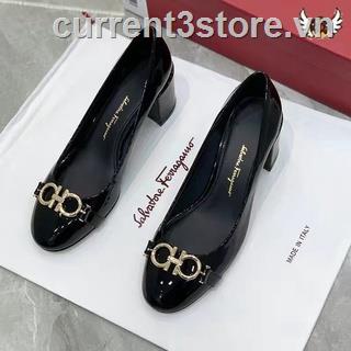 ❏▧ Giày Lười Da Bóng Đế Dày Cho Nữ