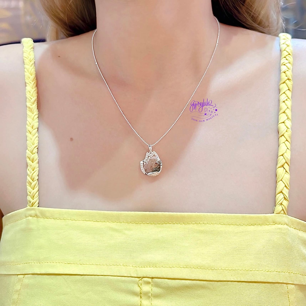 Mặt Dây Chuyền Hồ Ly Bọc Bạc 925 Đá Ưu Linh Thiên Nhiên May Mắn SP005183 Gypsy.lala