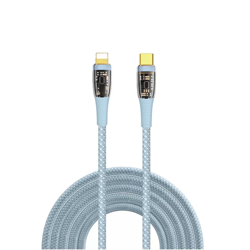 Cáp sạc nhanh WIWU PD 20W USB C to Lighting cho điện thoai Smart Phone 14 Pro Max , 12 , 13 max , Chống cháy nổ