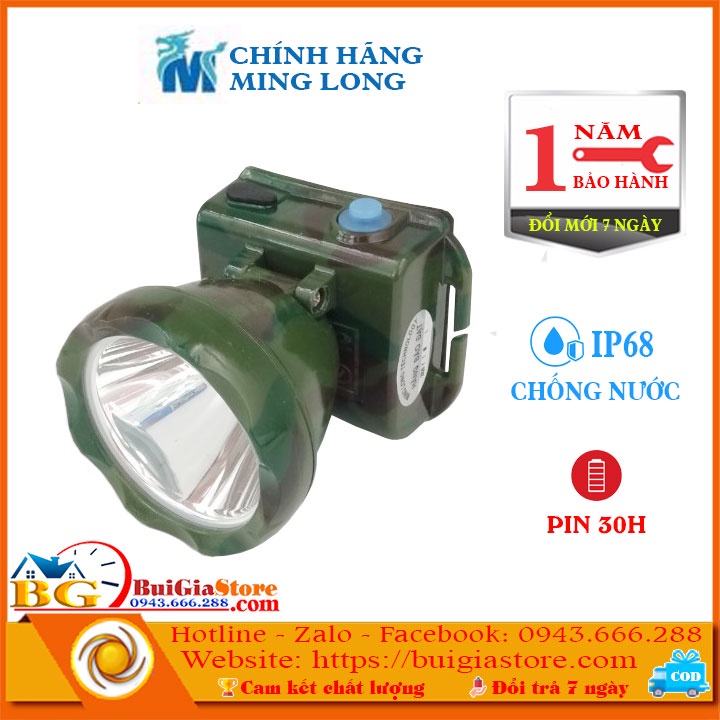 Đèn sạc đội đầu chống thấm nước ML2 (30H - Hộp xanh)