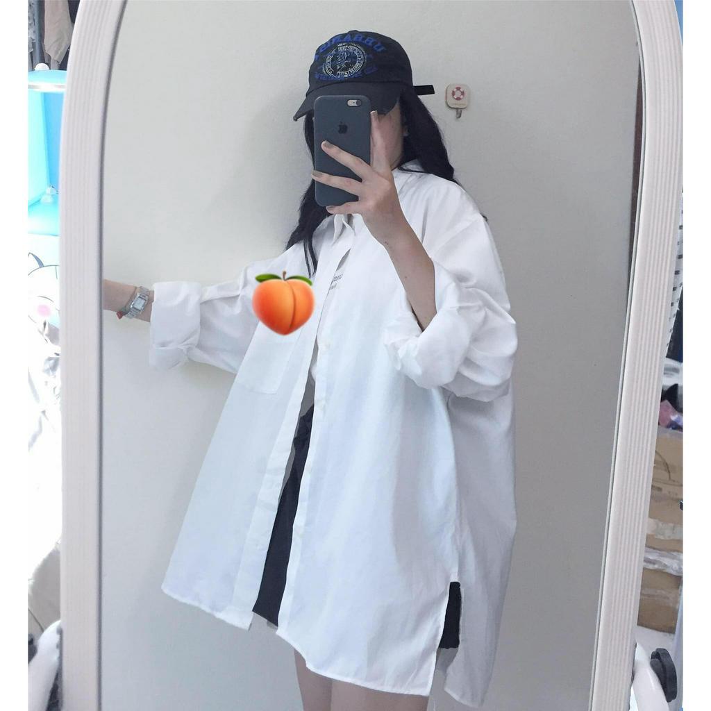 Somi trăng freesize tay bồng / Somi free size form rộng xẻ tà- tặng kèm đơn cho khách iu nhà Lency phối đồ