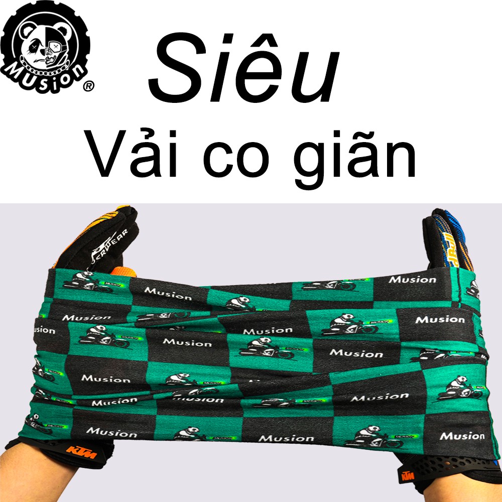 Khăn Bandana đeo khi đi xe chống bụi/gió/UV chất liệu cao cấp cho nam và nữ