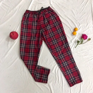 Quần baggy vải kẻ sọc (còn 3 màu như hình size M/L)