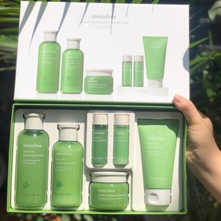 💚SET DƯỠNG TRÀ XANH 6 MÓN INNISFREE GREEN TEA BALANCING SKIN CARE SET EX - NEW -