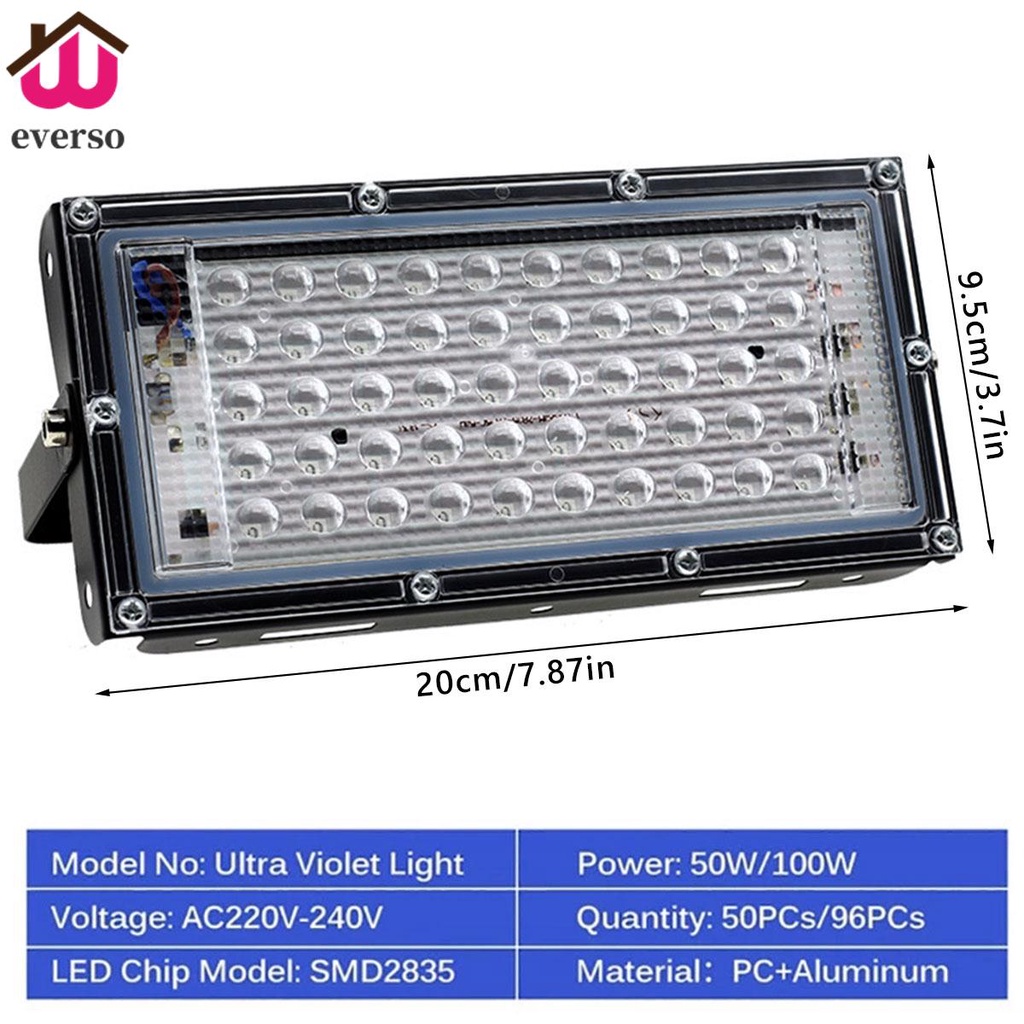 Đèn LED Màu Đen UV DJ Disco 50W / 100W