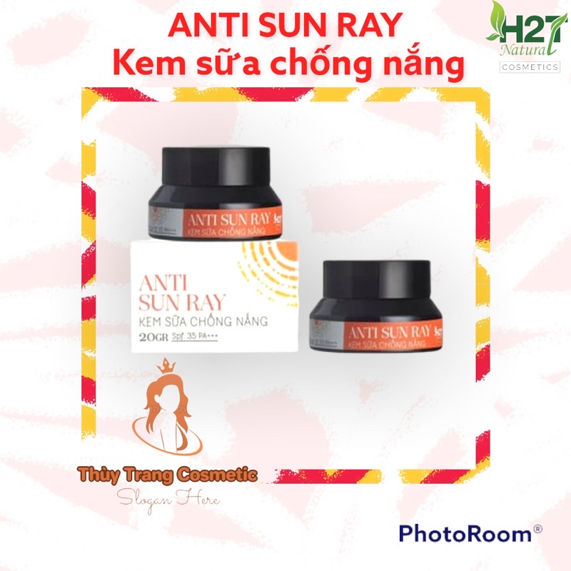Kem chống nắng Anti Sun Ray ❤️FREESHIP❤️ Chống nắng , dưỡng da và bảo vệ da mặt bởi các tác nhân gây hại