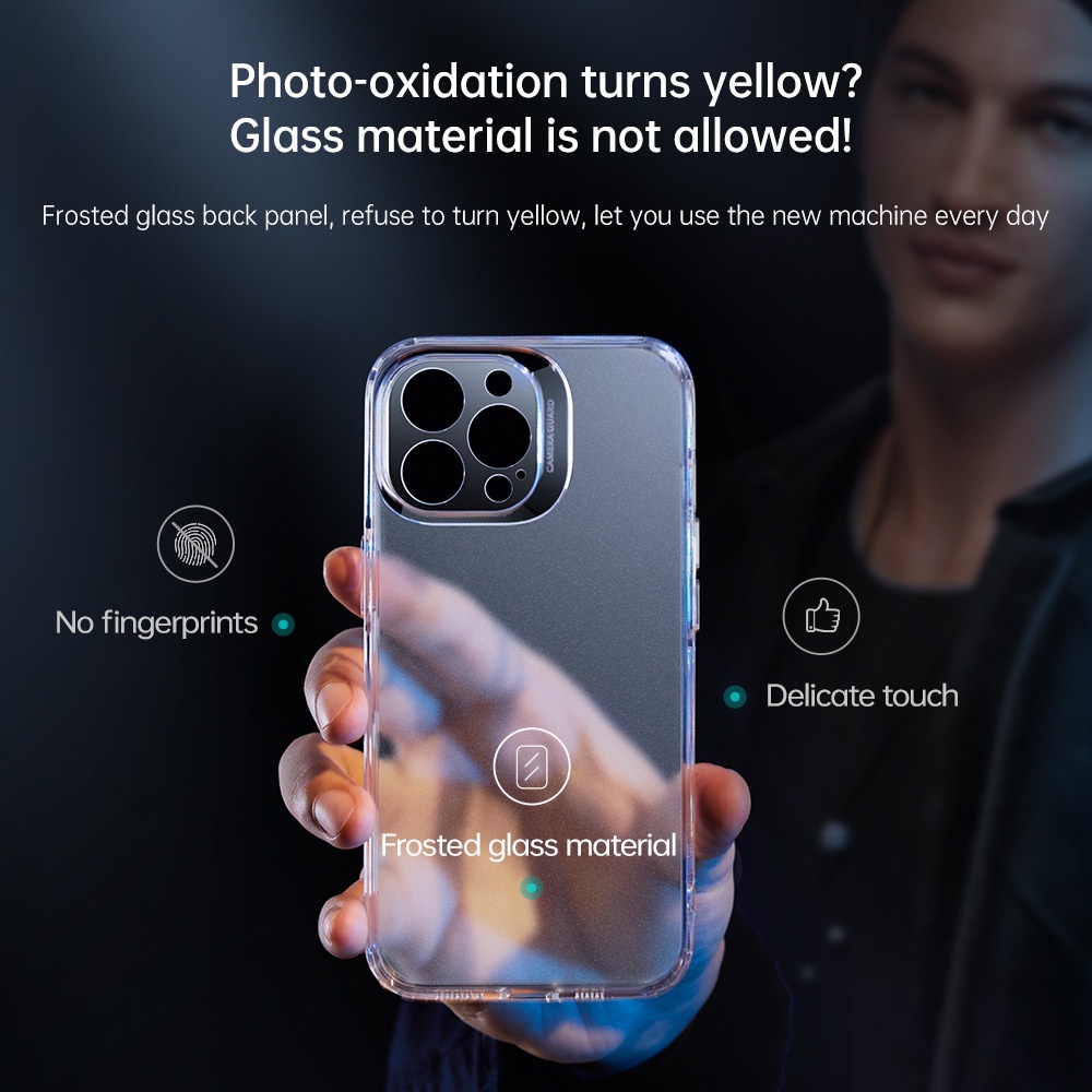 Esr Ốp Điện Thoại Mặt Nhám Trong Suốt Chống Dấu Vân Tay Cho Iphone 13 13pro 13promax