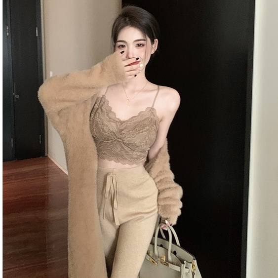 Set Áo Khoác Lửng Dài Tay + Áo Khoác Ngoài Không Tay + Chân Váy Ôm Phong Cách Hàn Quốc Dành Cho Nữ
