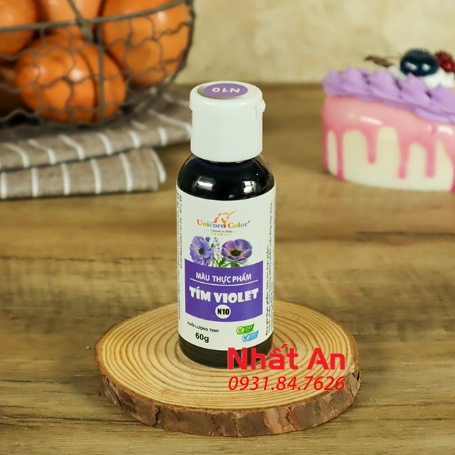 Màu nước thực phẩm Tím Violet Unicorn 60gr