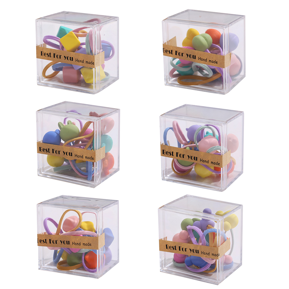 Set 10 Dây Chun Buộc Tóc Nhiều Màu Xinh Xắn Cho Bé Gái