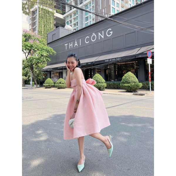 VÁY HAI DÂY NƠ - váy Hai dây