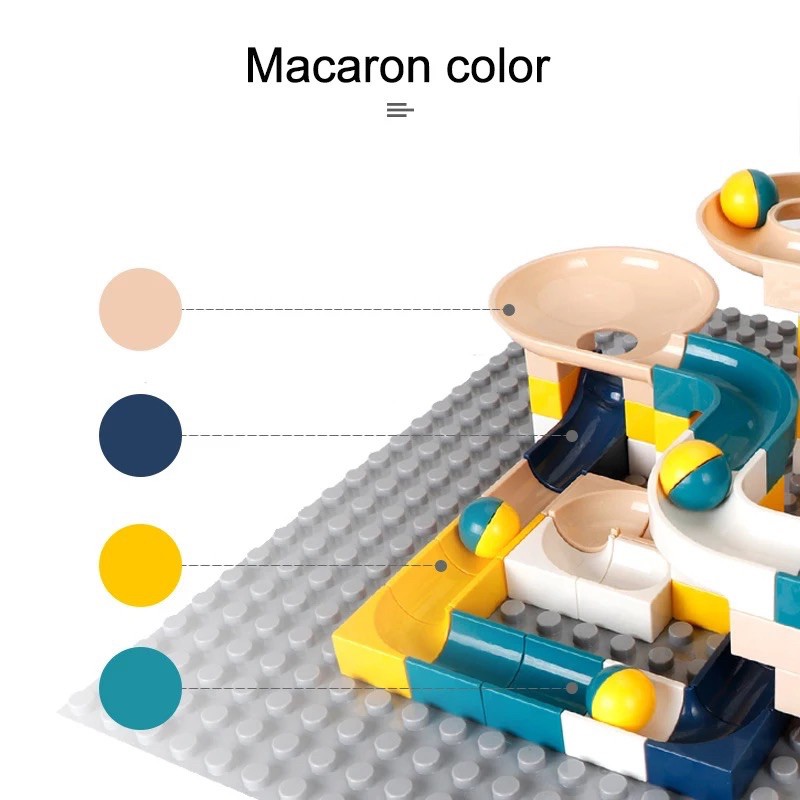 Đồ chơi lego Lắp Ráp Cầu Trượt Thả Bi - 100 chi tiết - Xếp hình mô hình đồ chơi lắp ráp phát triển trí tuệ