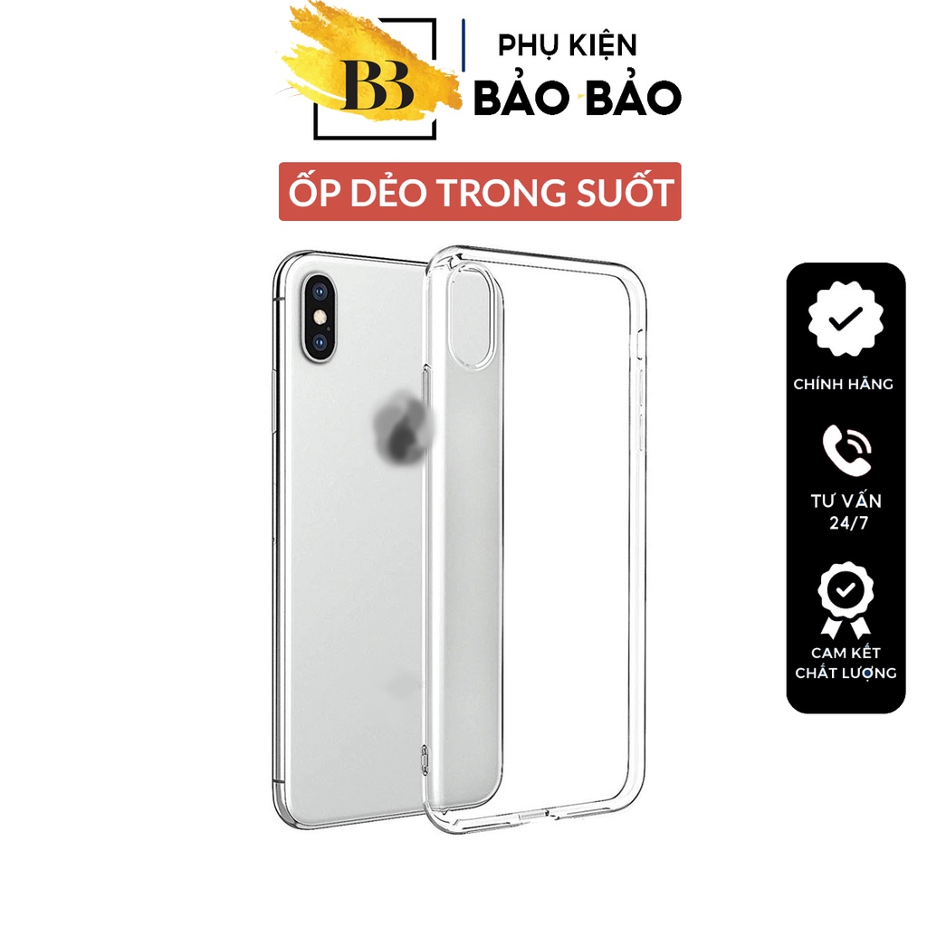 Ốp Trong Suốt Bảo Vệ Máy  Dành Cho IPHONE 6/6plus/7/7plus/8/8plus/x/xs/xsmax/11/12/13/14/pro/promax