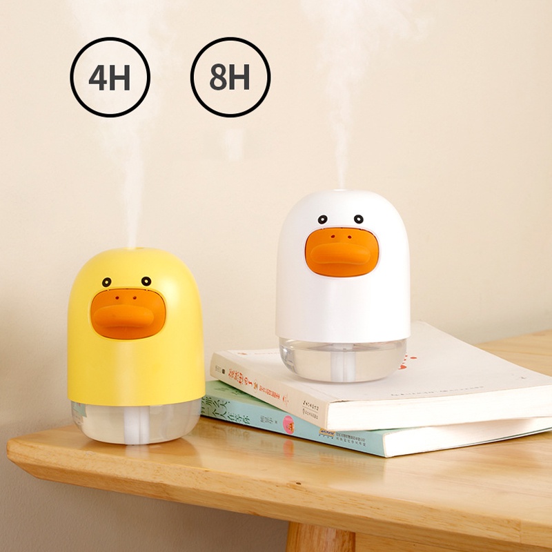 Máy phun sương Fnelse tạo độ ẩm không khí hình chú vịt cổng sạc USB đáng yêu tiện dụng cho gia đình