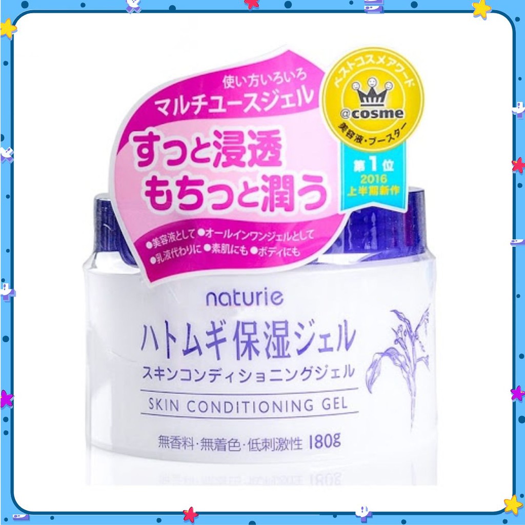 Kem Dưỡng Ẩm Hạt Ý Dĩ Naturie Skin Conditioning Gel 180gr chính hãng ✟🅐