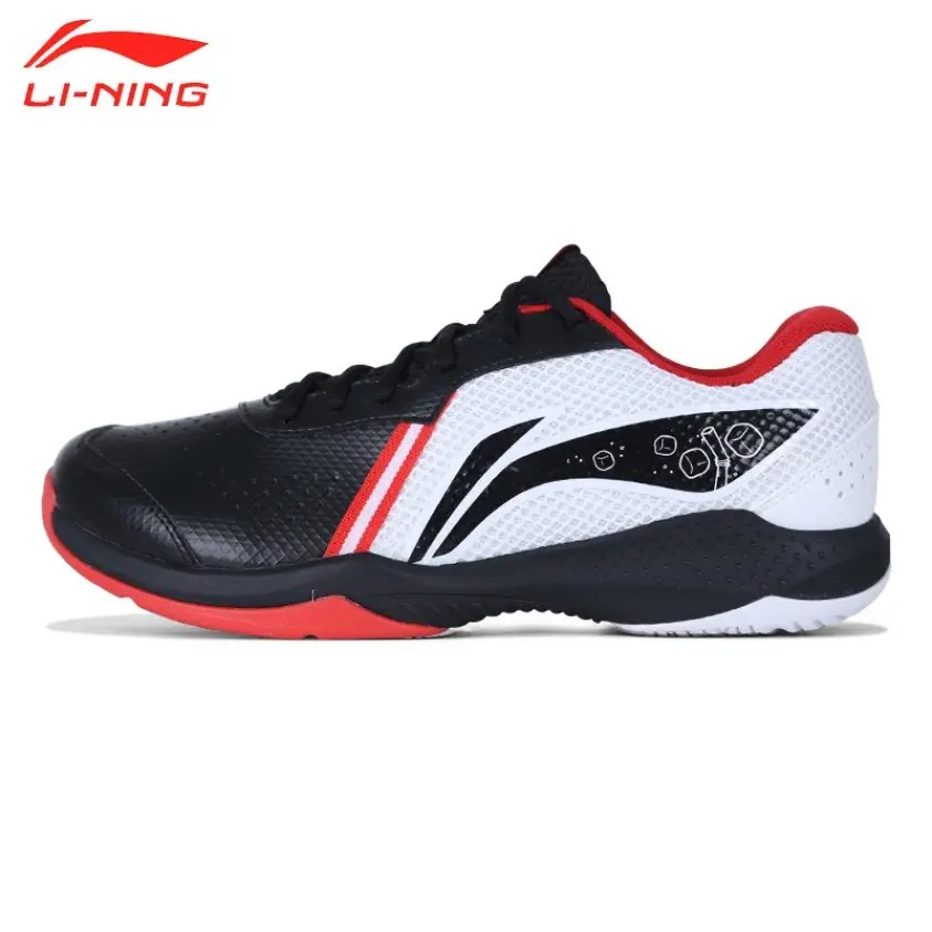 Giày cầu lông Lining chính hãng AYTS020-2 mẫu mới dành cho nam màu đen phối trắng
