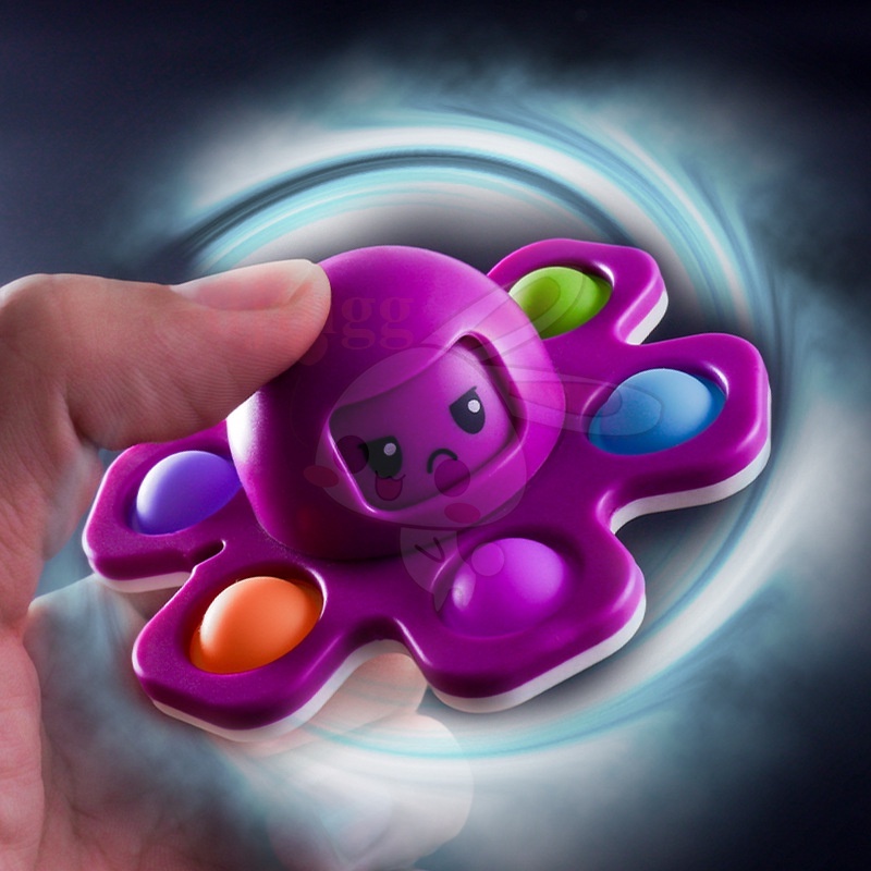 Pop It Fidget toy  Bạch tuộc nhấn bong bóng thay đổi khuôn mặt quay đầu / Đồ Chơi bóp bong bóng giảm / stress bằng silicon nhiều mẫu mã độc đáo, đồ chơi xả stress