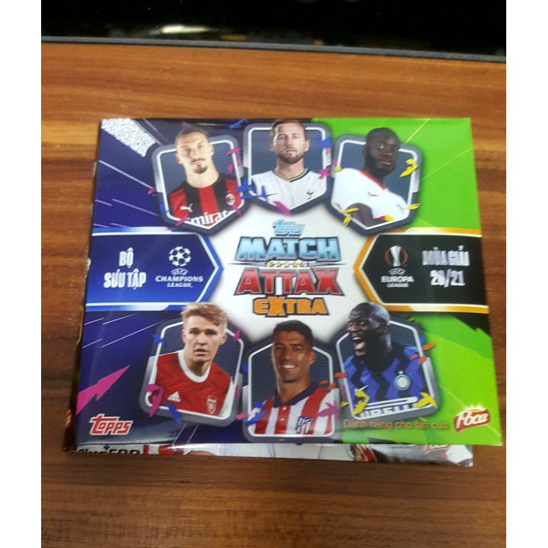 Trọn bộ album thẻ in Match Attax EXTRA 2020/2021 phiên bản Việt hoá