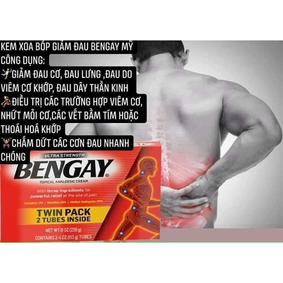 Kem xoa bóp Bengay Ultra Strength 113g của Mỹ