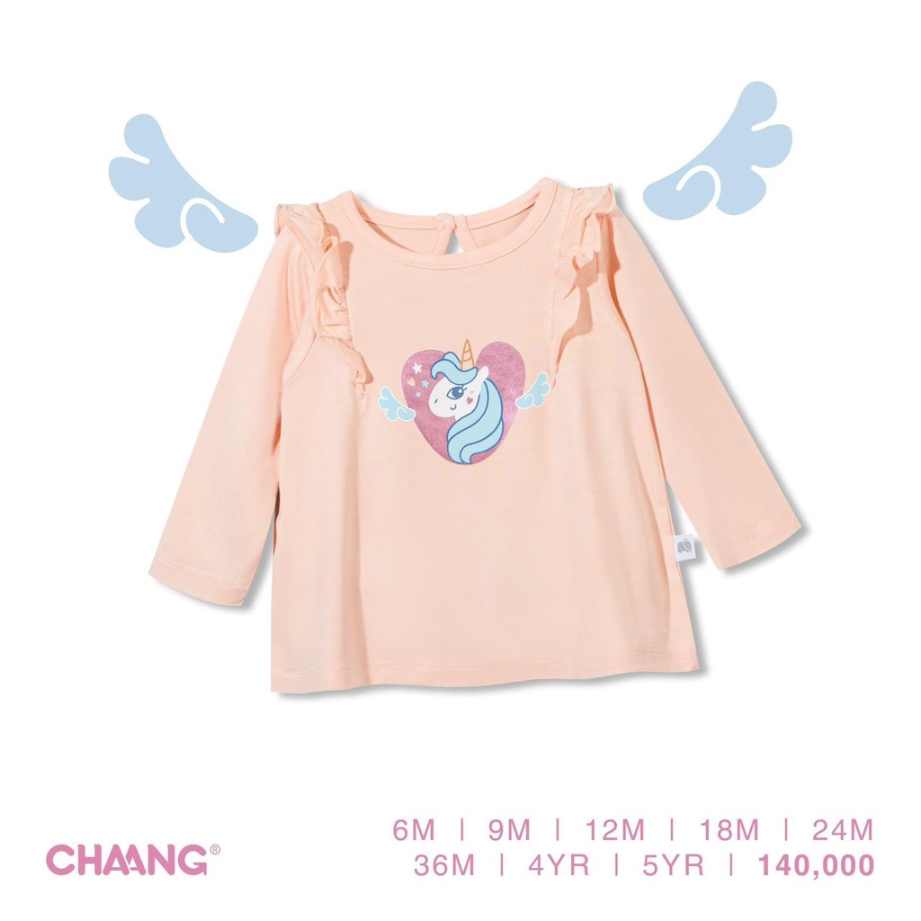 Áo phông dài tay Chaang dành cho bé trai bé gái thời trang thu đông