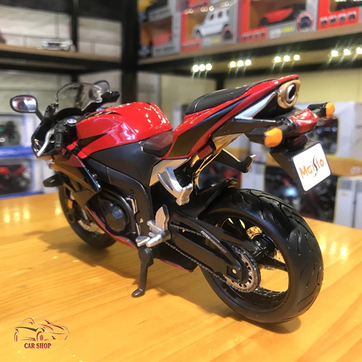 Xe mô hình motor siêu xe Honda CBR 600RR Maisto tỉ lệ 1:12 màu đỏ