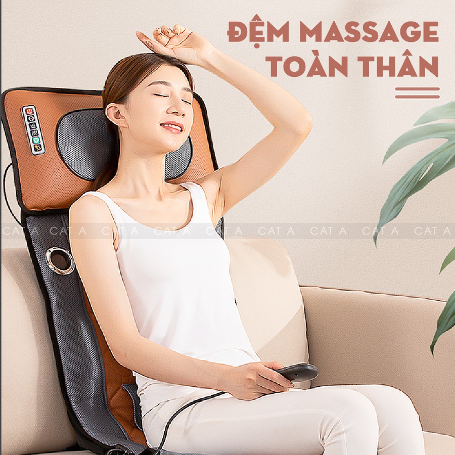 Đệm MASSAGE MATTRESS toàn thân đa điểm rung (kèm gối) - bảo hành 12 tháng