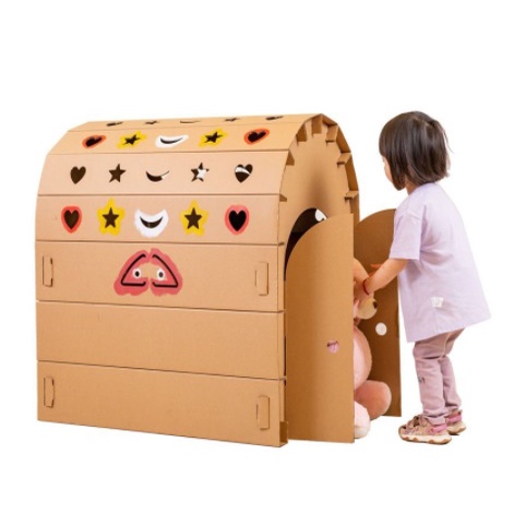 NHÀ GIẤY - NHÀ BẰNG BÌA CARTON - MÓN QUÀ TUYỆT VỜI CHO TUỔI THƠ CỦA BÉ YÊU (dogiadung678)