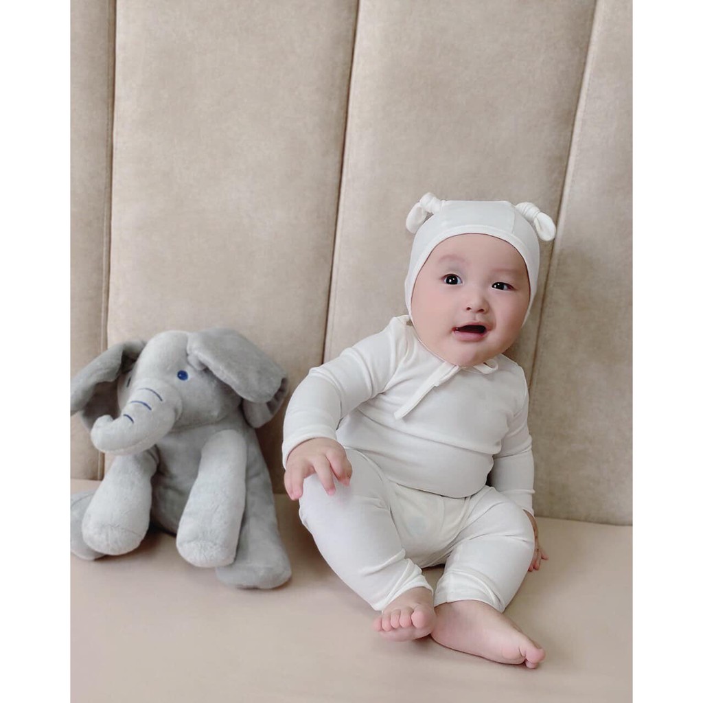 Bộ len tăm mũ rời tai thỏ QATE203 cho bé 8-18kg | BigBuy360 - bigbuy360.vn