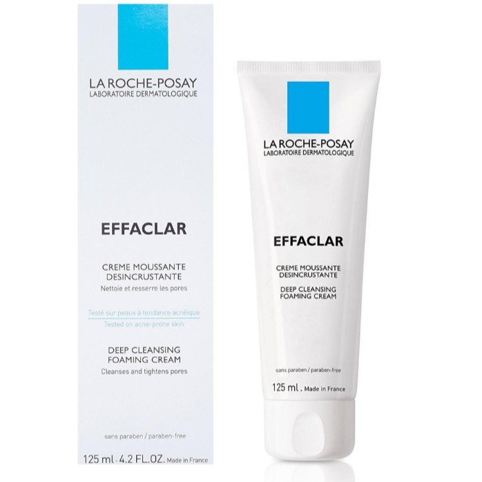 Sữa rửa mặt tạo bọt làm sạch giúp làm sạch sâu và se khít lỗ chân lông La Roche-Posay Effaclar Deep Foaming Cream 125ml