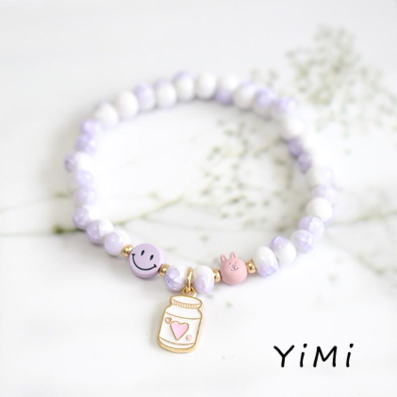 Vòng Tay Chuỗi Hạt Gốm Sứ Hình Kỳ Lân/Thỏ/Ngôi Sao/Ngựa Một Sừng Thời Trang Cho Nữ