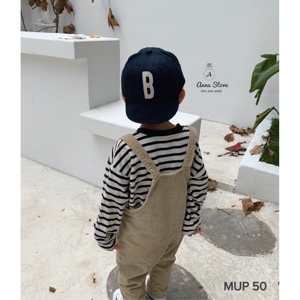 MUP 50 : Mũ lưỡi trai hình chữ cái cho bé 9-24m ( 46-51cm )