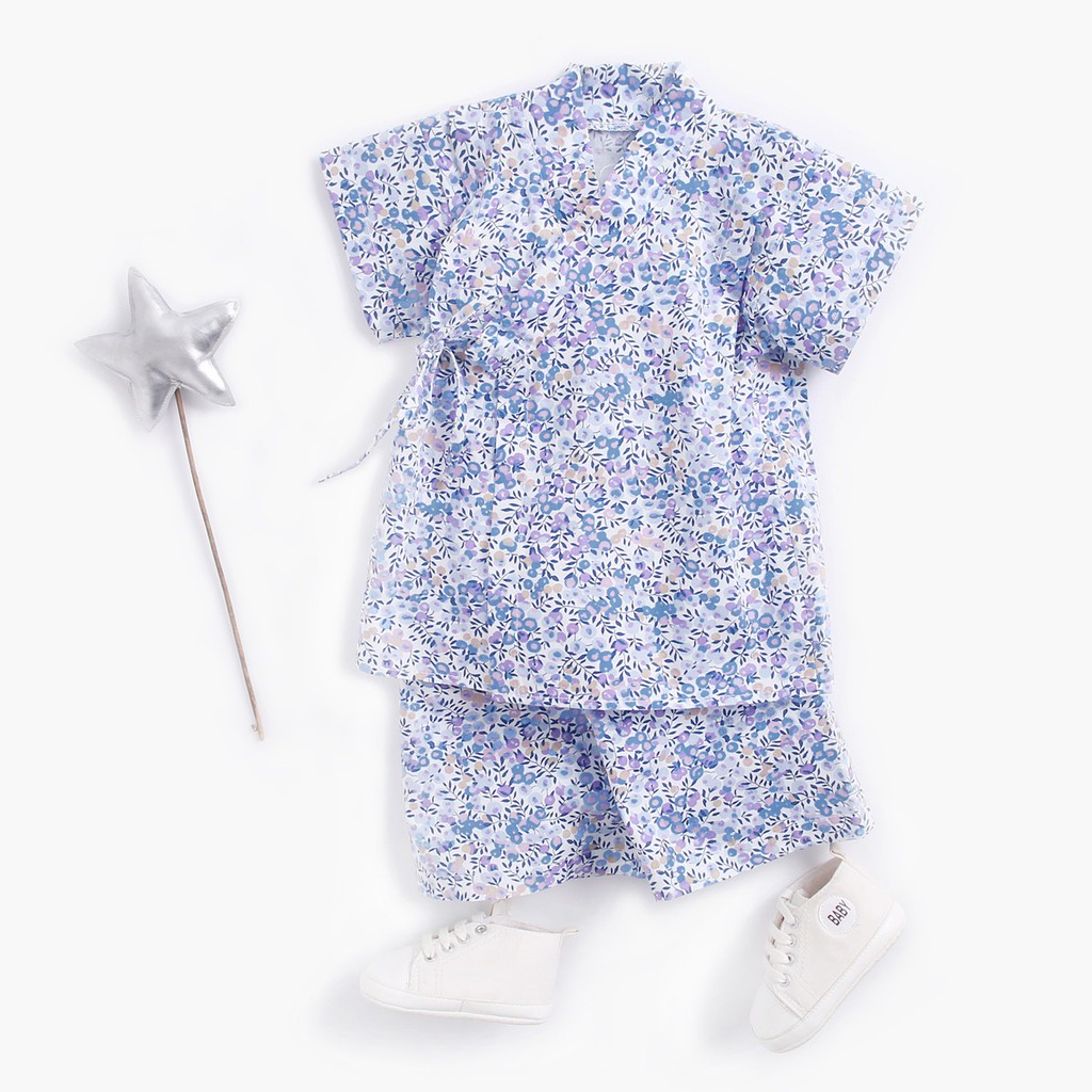 Set 2 Pajamas Sanlutoz Thời Trang Hè Cho Bé Màu Tím Nhạt