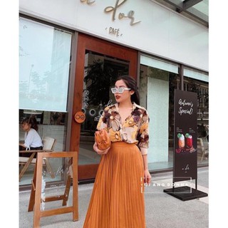 Áo Sơ Mi LỤA HOA CÚC Duyên Dáng