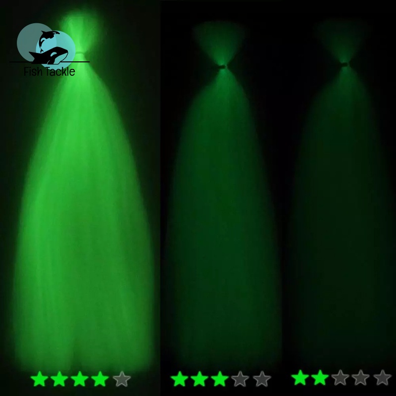 Móc Câu Cá Bằng Sợi Tổng Hợp Phát Sáng Và Lấp Lánh Với 9 Màu Tùy Chọn