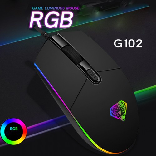 Chuột Gaming Divipard G102 LED RGB, Chuột Có Dây Đèn Led Đổi Màu Chính Hãng Bảo Hành 3 Tháng