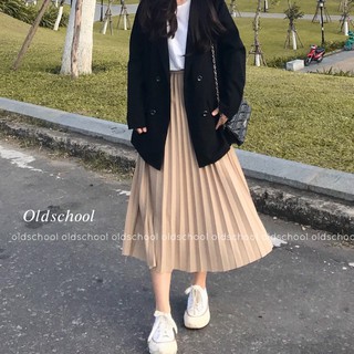 CHÂN VÁY BÓNG DẬP LY ULZZANG (ảnh thật/sẵn/video)