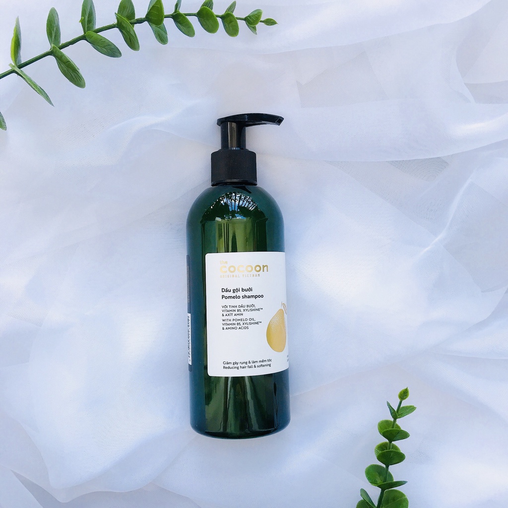 Dầu Gội - Xả Tinh Dầu Bưởi Giúp Giảm Gãy Rụng &amp; Kích Thích Mọc Tóc The Cocoon Pomelo 310ml