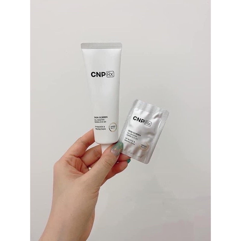 10 gói chống nắng CNP Rx SunBlock Ex UV Block & Protection SPF 50+/ PA++++