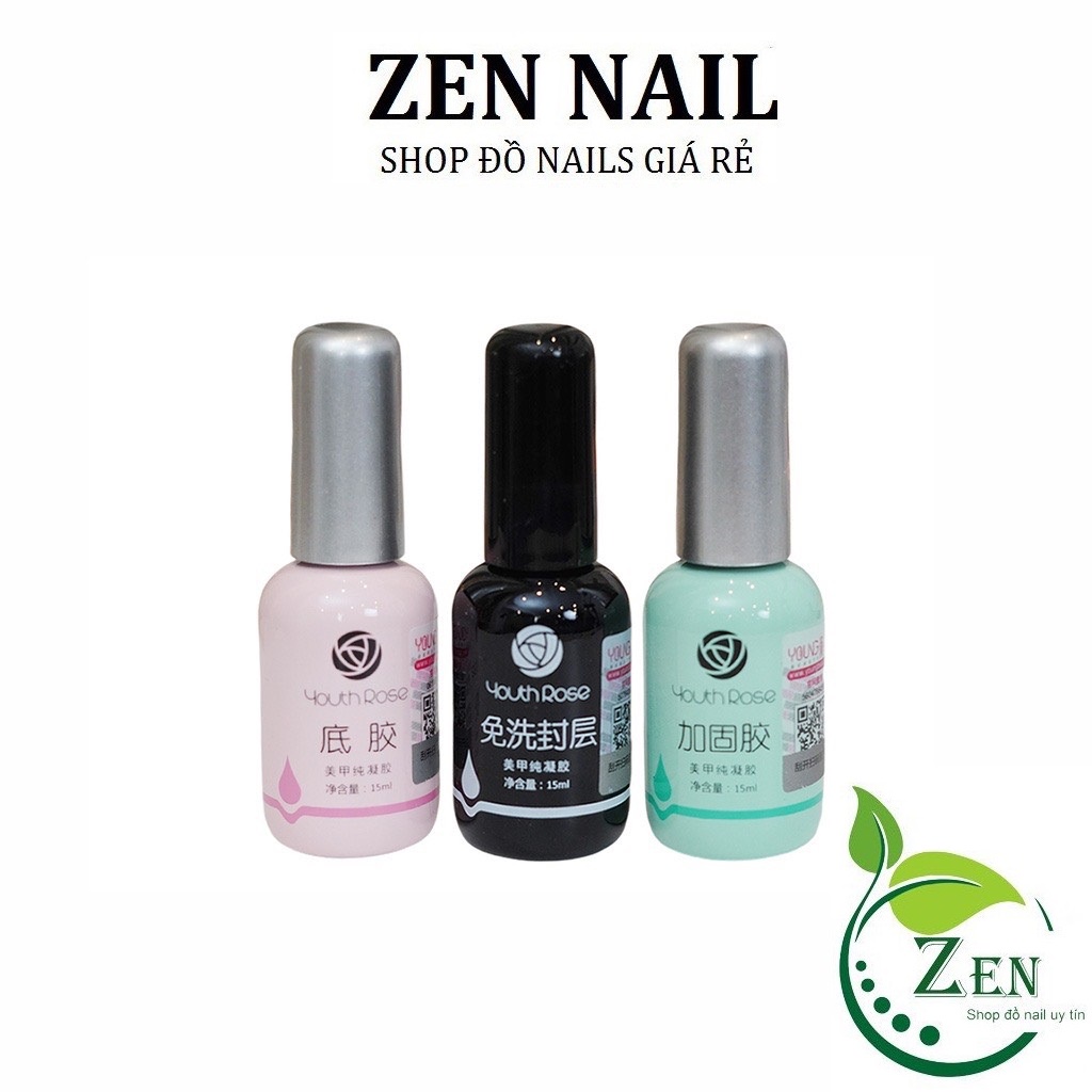 Sơn base top hoa hồng , chai 15 ml